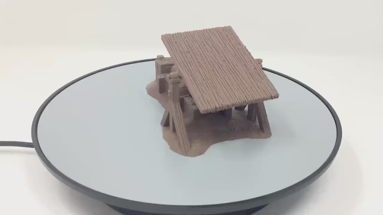 Bombard with moveable protective shield