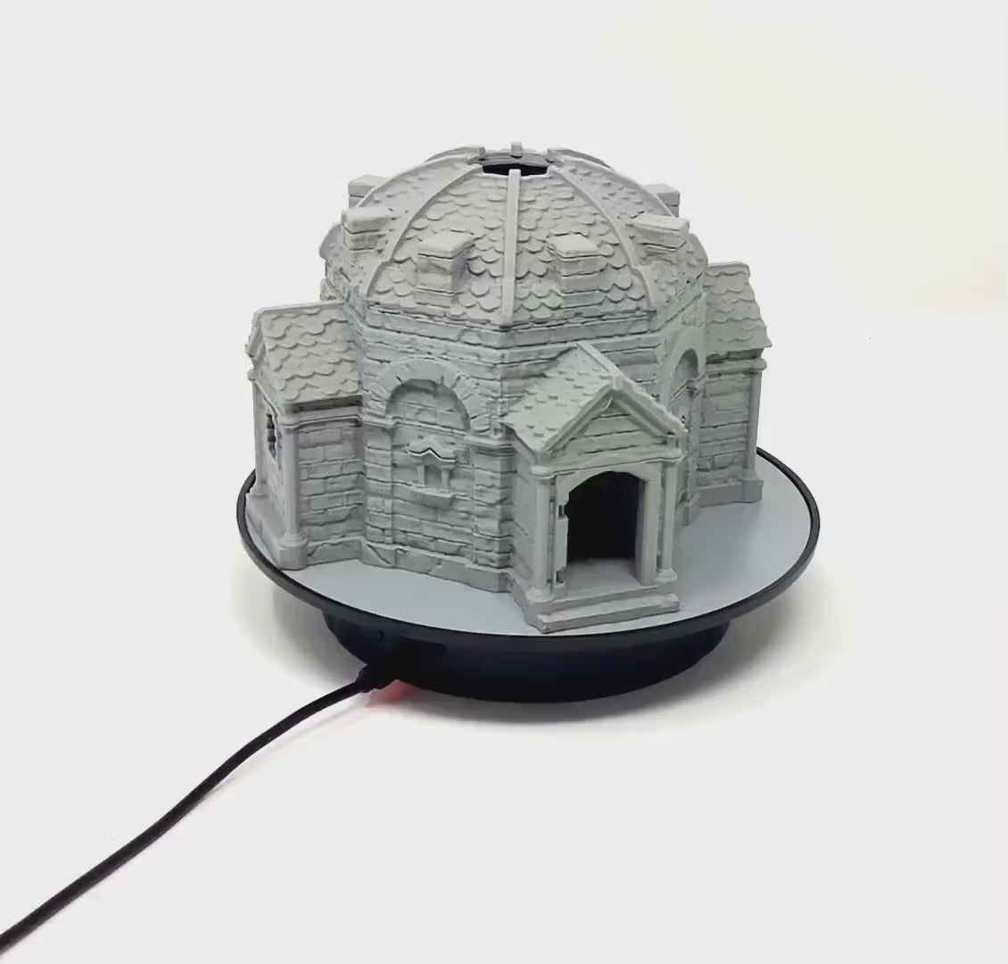 Medieval Mausoleum Model: Playable Interior, Unpainted PLA