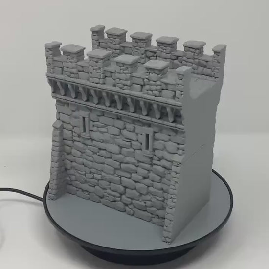 Castle Argent Wall Section: Wargaming Scenery