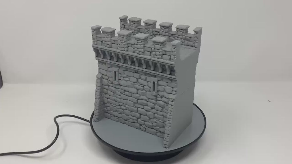 Castle Argent Wall Section: Wargaming Scenery