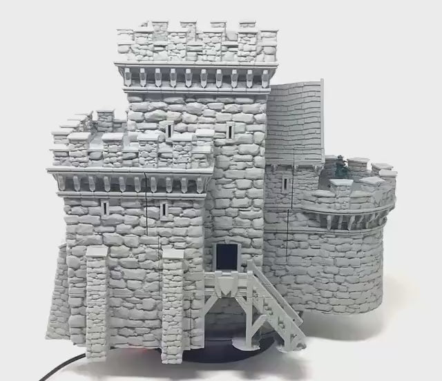 Castle Argent Keep: Medieval Wargaming Fortress - 4 Floors