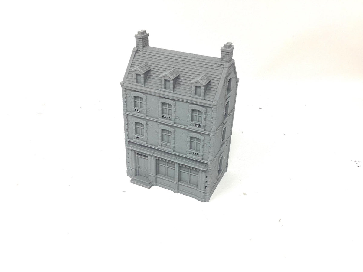 WW2 French Town and City Buildings 3d Printed Tabletop Scenery for Epic Scale