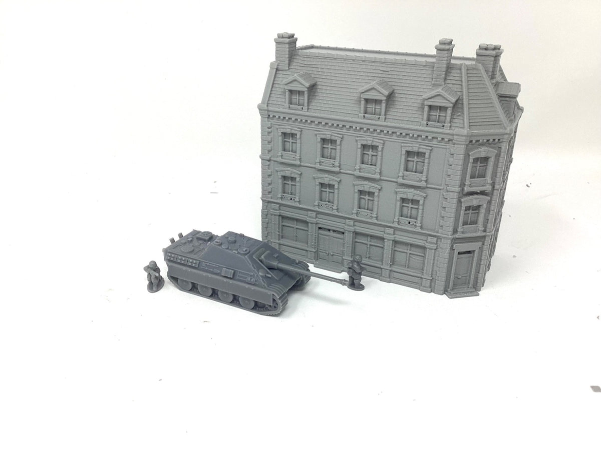 WW2 French Town and City Buildings 3d Printed Tabletop Scenery for Epic Scale
